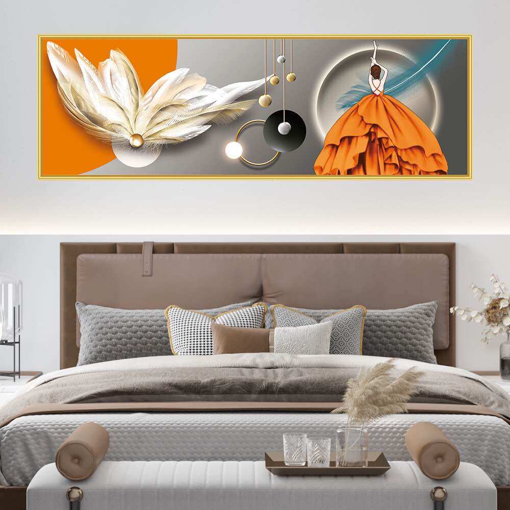 TRANH DÁN TƯỜNG 3D KHỔ LỚN, DECOR PHÒNG NGỦ
