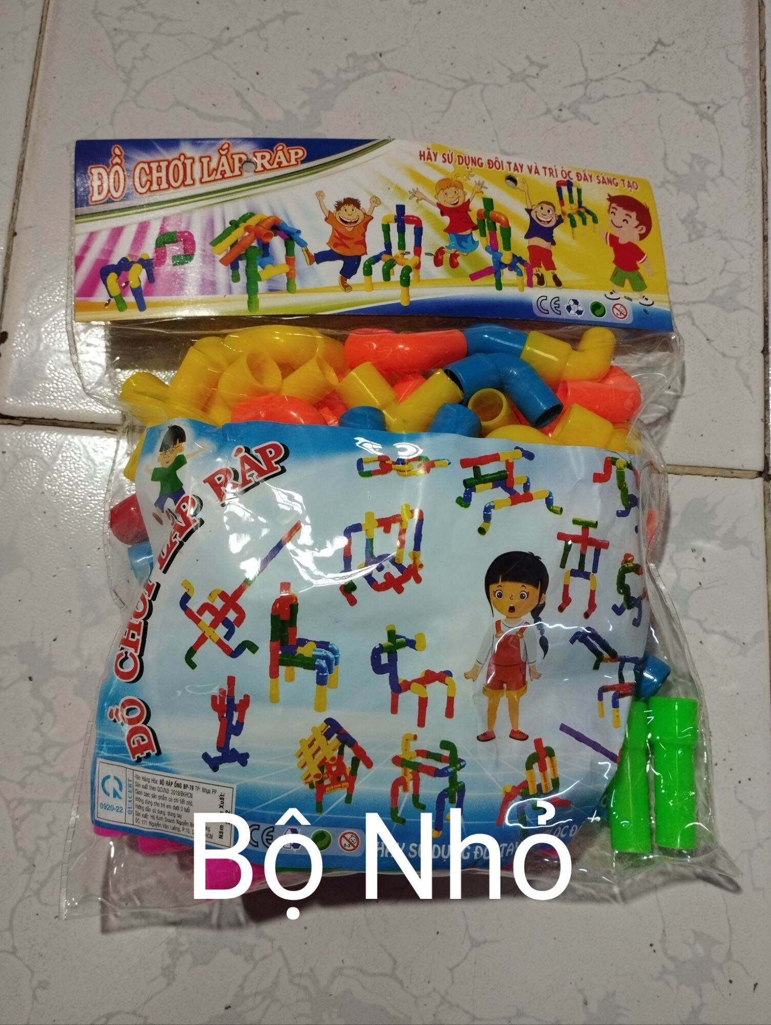Túi Đồ Chơi Rắp Mô Hình Ống Nước ( Có 2 Loại Bộ Lớn & Bộ Nhỏ)