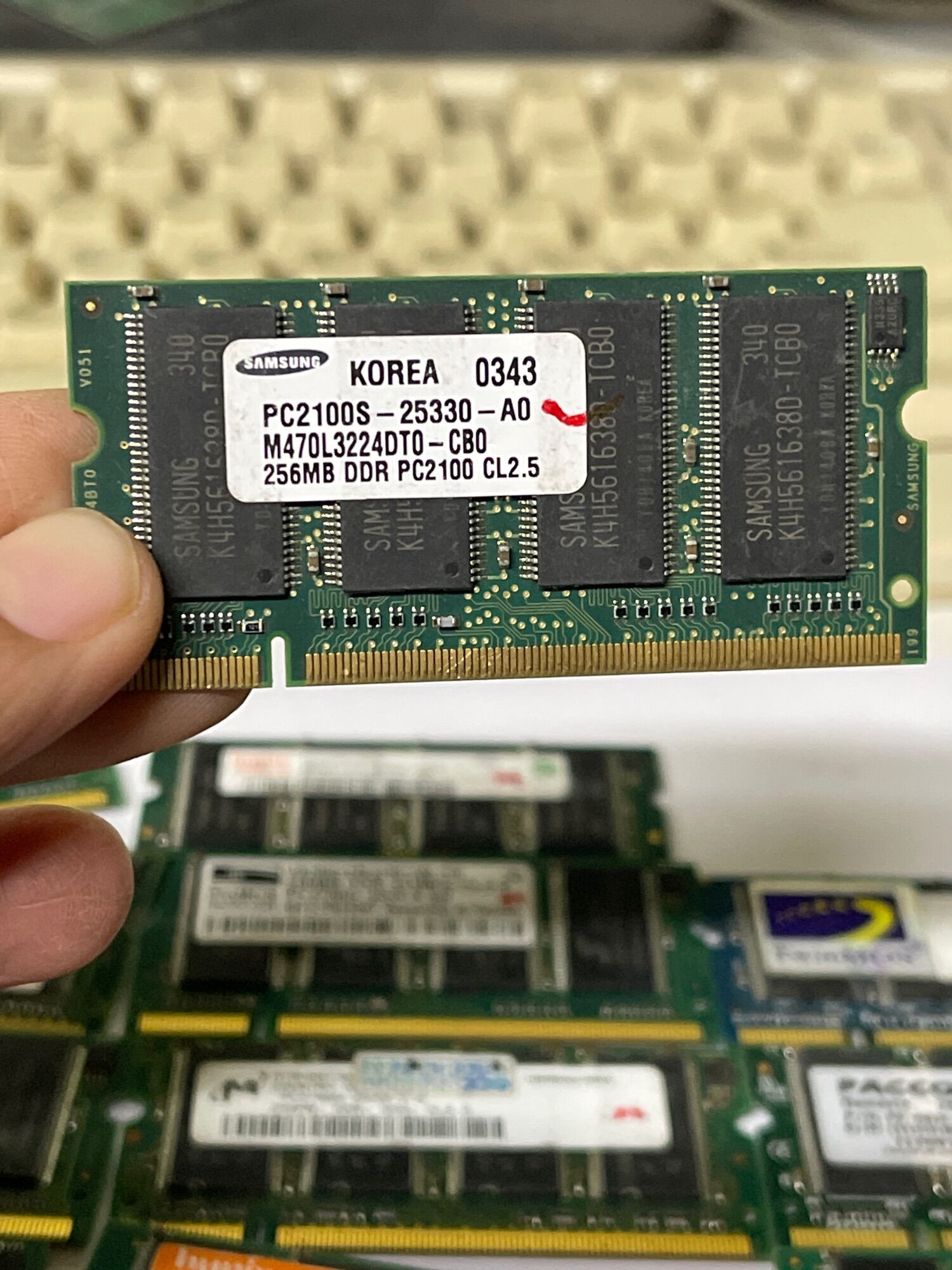 Ram DDram 1 256MB Laptop bus 333 /2100/2700