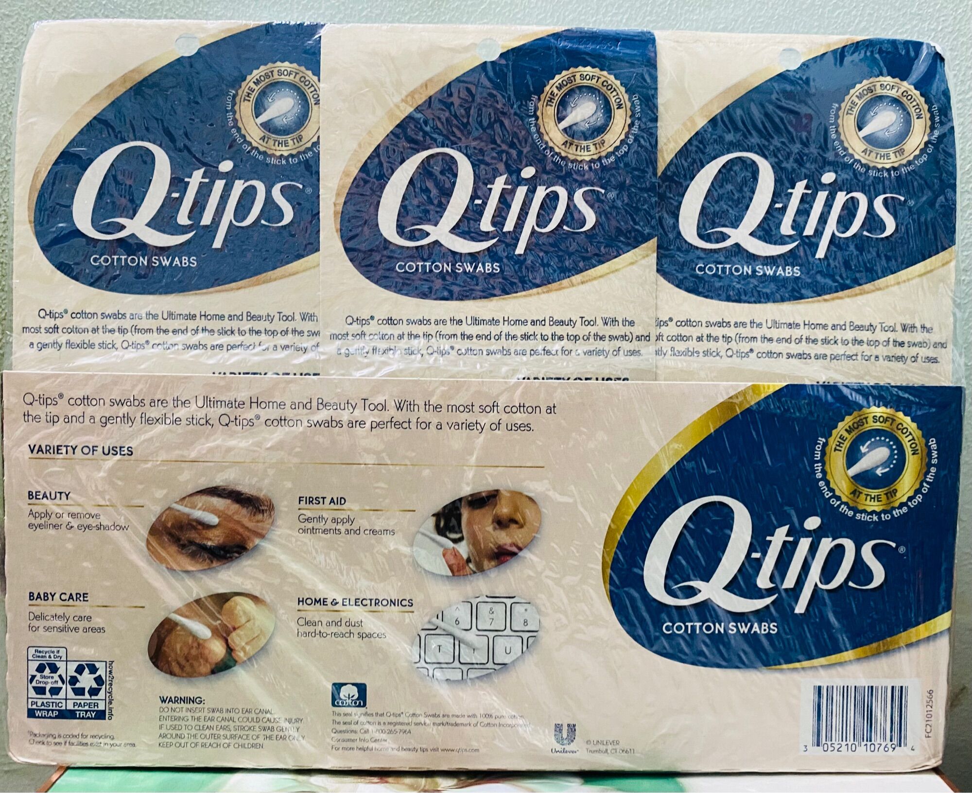[USA] BÔNG TĂM QTIPS 500 CÂY MẪU MỚI