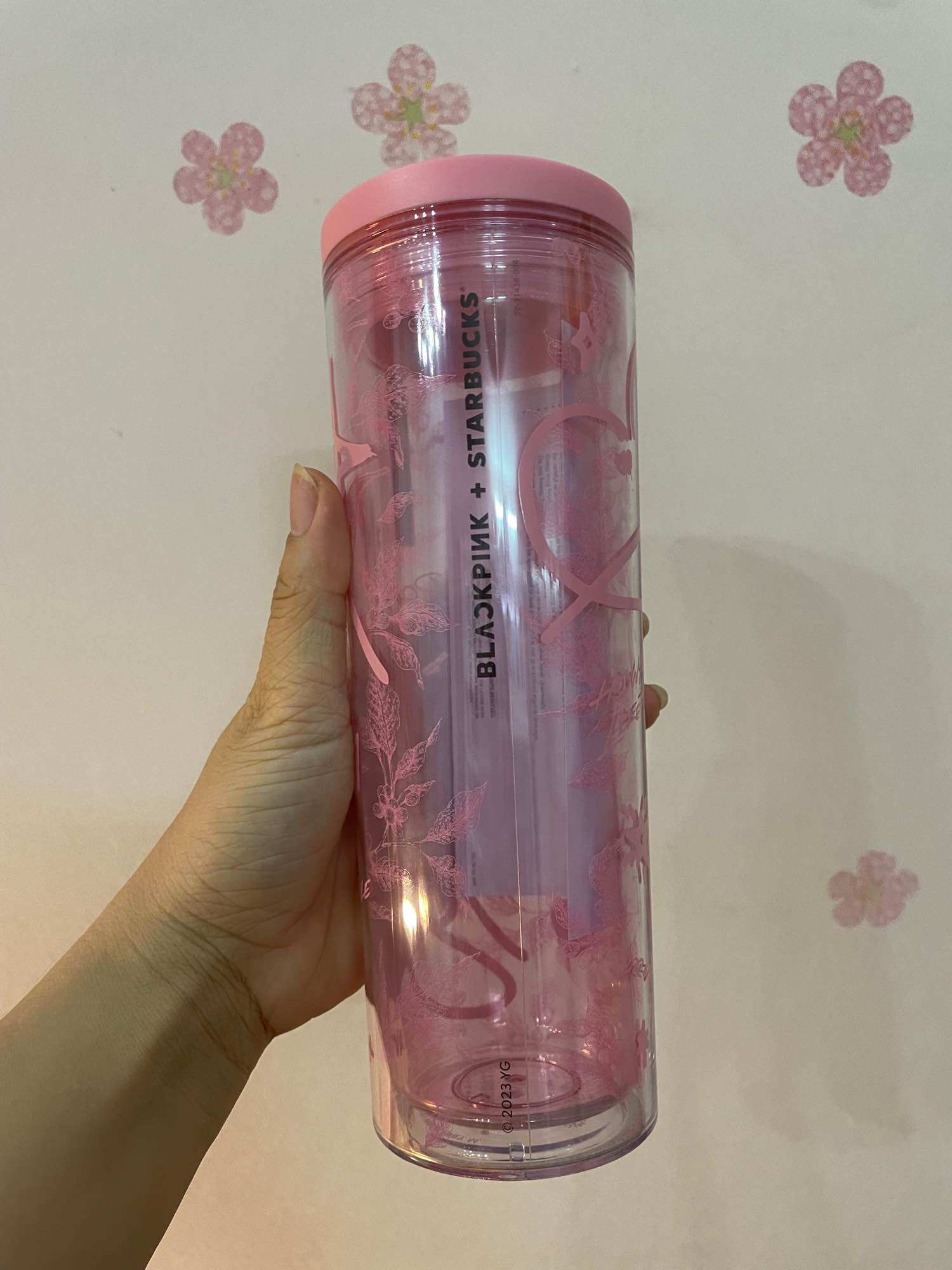 Bình Starbucks 16Oz (473ml) BLACKPINK DOL Pink N W