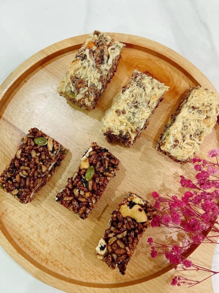 Thanh gạo lứt chà bông túi 500gr