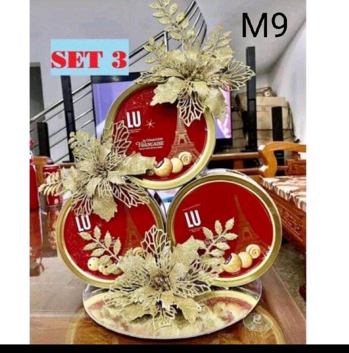 Set nguyên liệu làm tháp bia tháp bánh kẹo tháp oản trang trí lễ Tết Thuylamshop