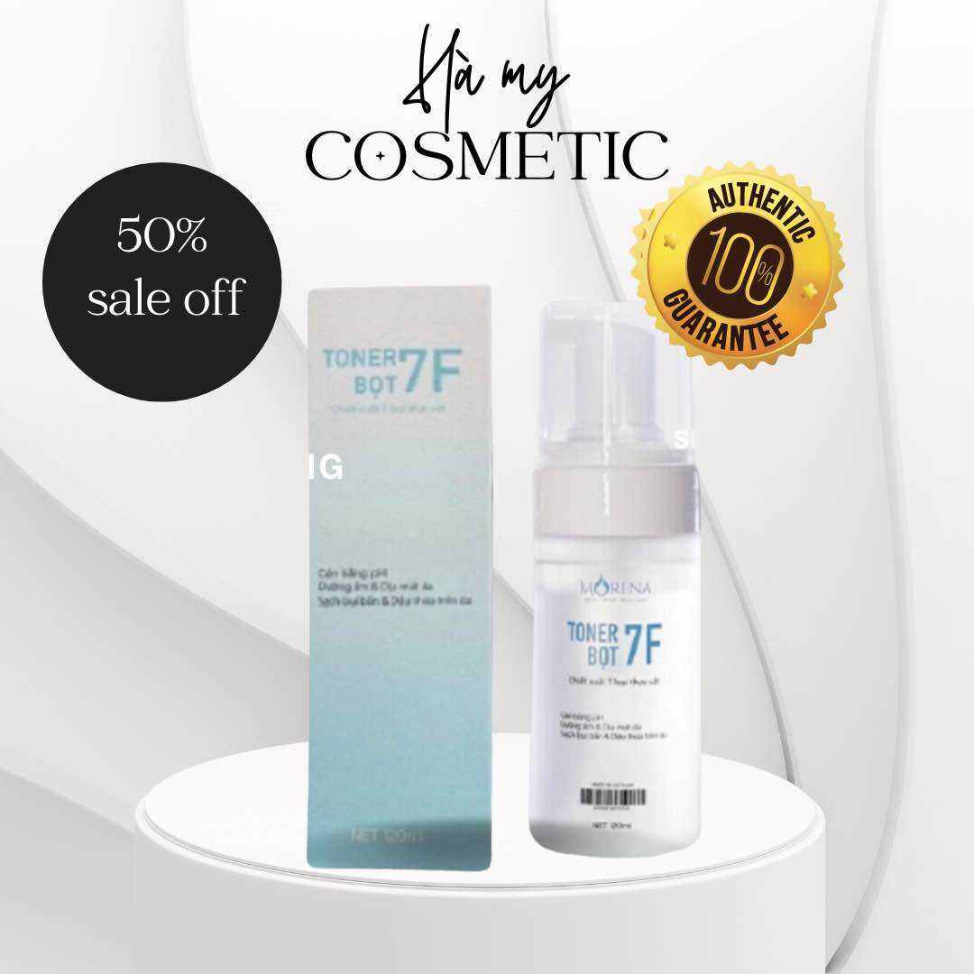 Nước hoa hồng tạo bọt cân bằng PH dưỡng ẩm phục hồi da mỹ phẩm Huyền Phi Toner 7f 120 ml