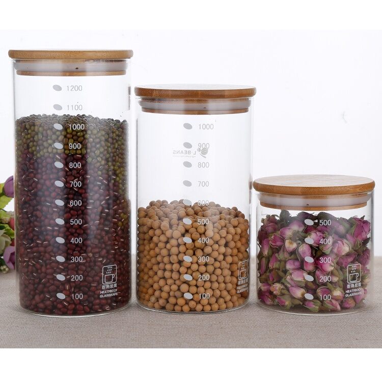 Hũ Đựng Cà phê 1000ml thủy tinh không chì - Cafede Kona