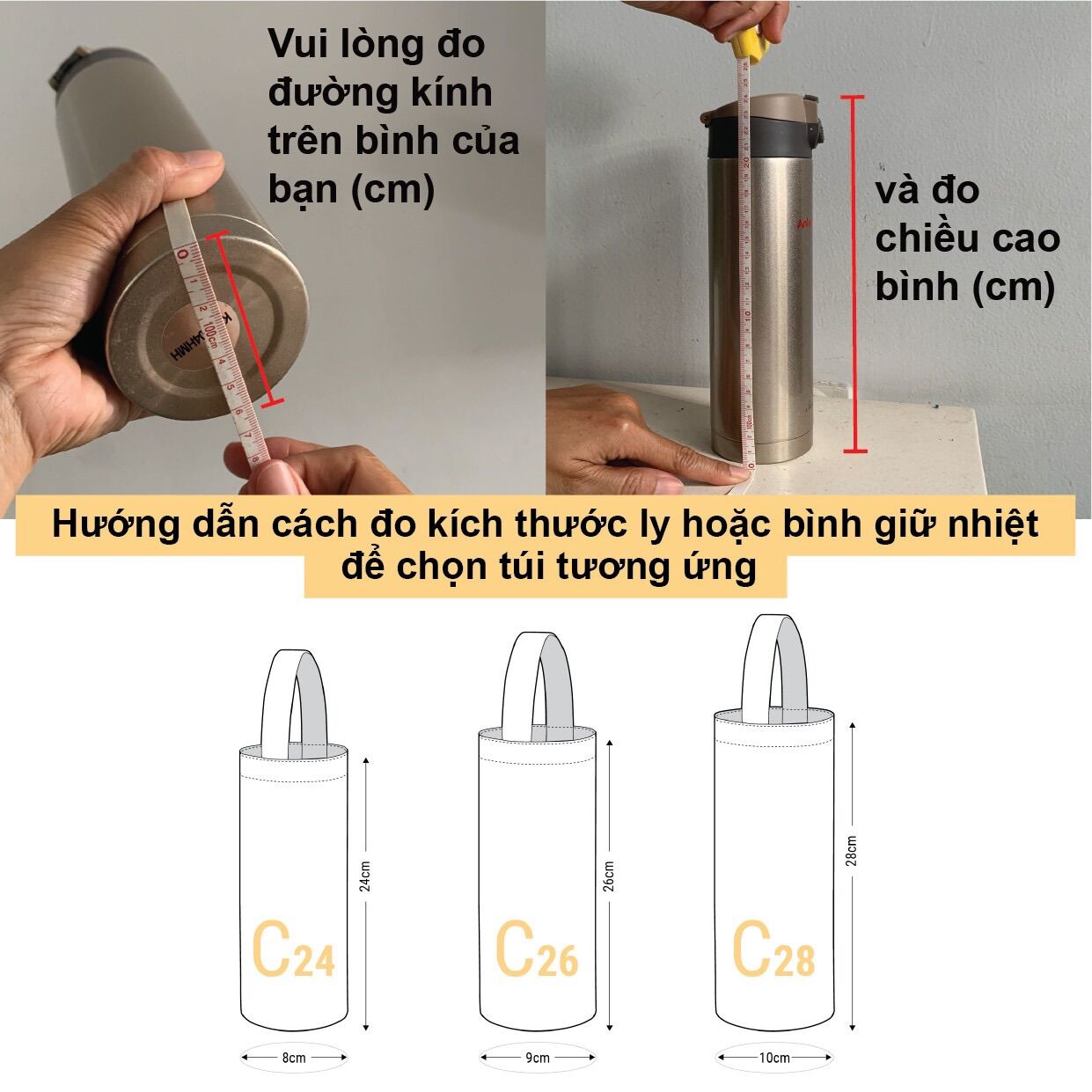 TÚI ĐỰNG BÌNH NƯỚC, BÌNH GIỮ NHIỆT