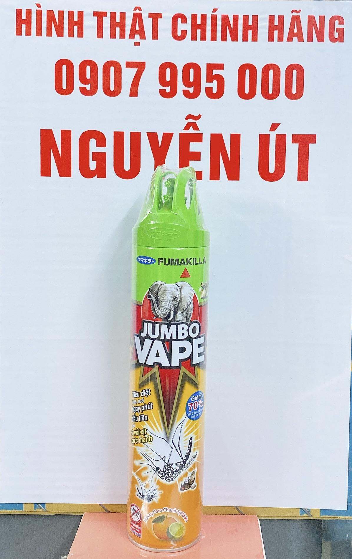 Xịt muỗi jumbo cam chanh 600ml