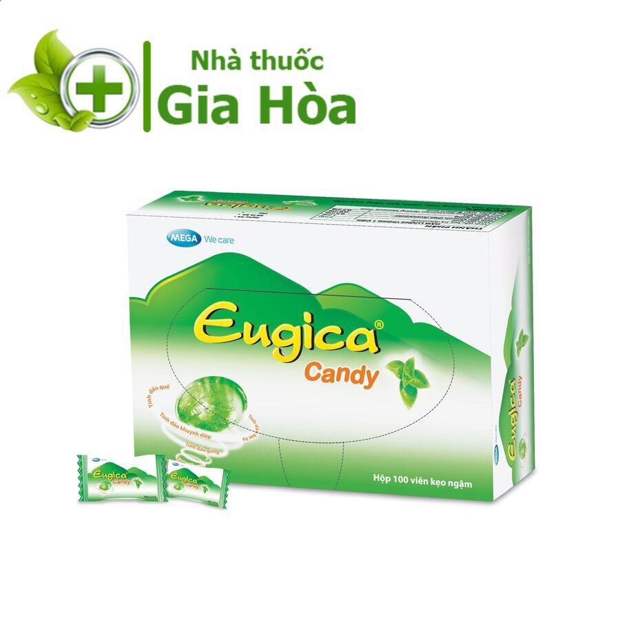 Kẹo ngậm thảo dược giảm ho, bớt đau họng Eugica Candy