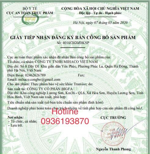 TRUMISO - Tăng Vòng 1