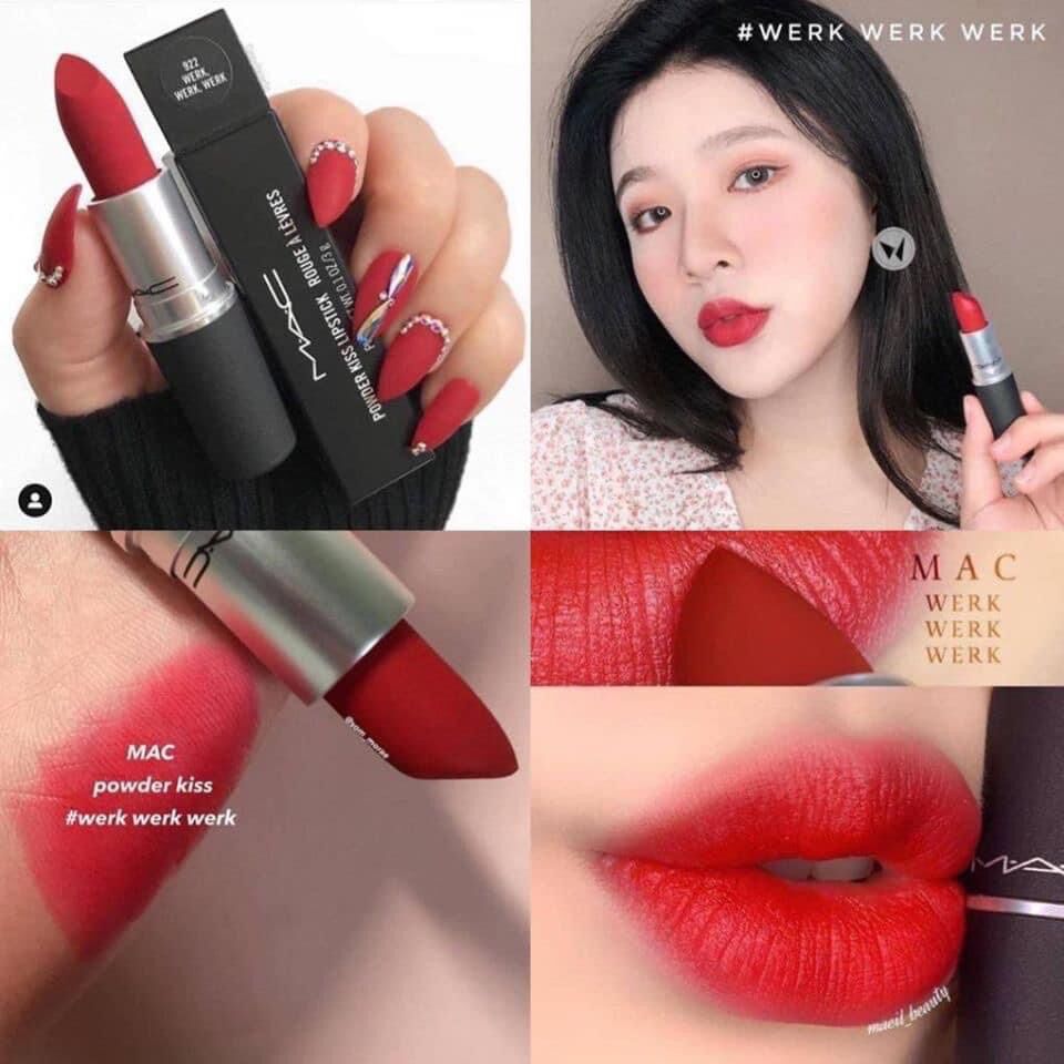 [CÓ SẴN] SET SON MAC POWDER KISS FULLSIZE