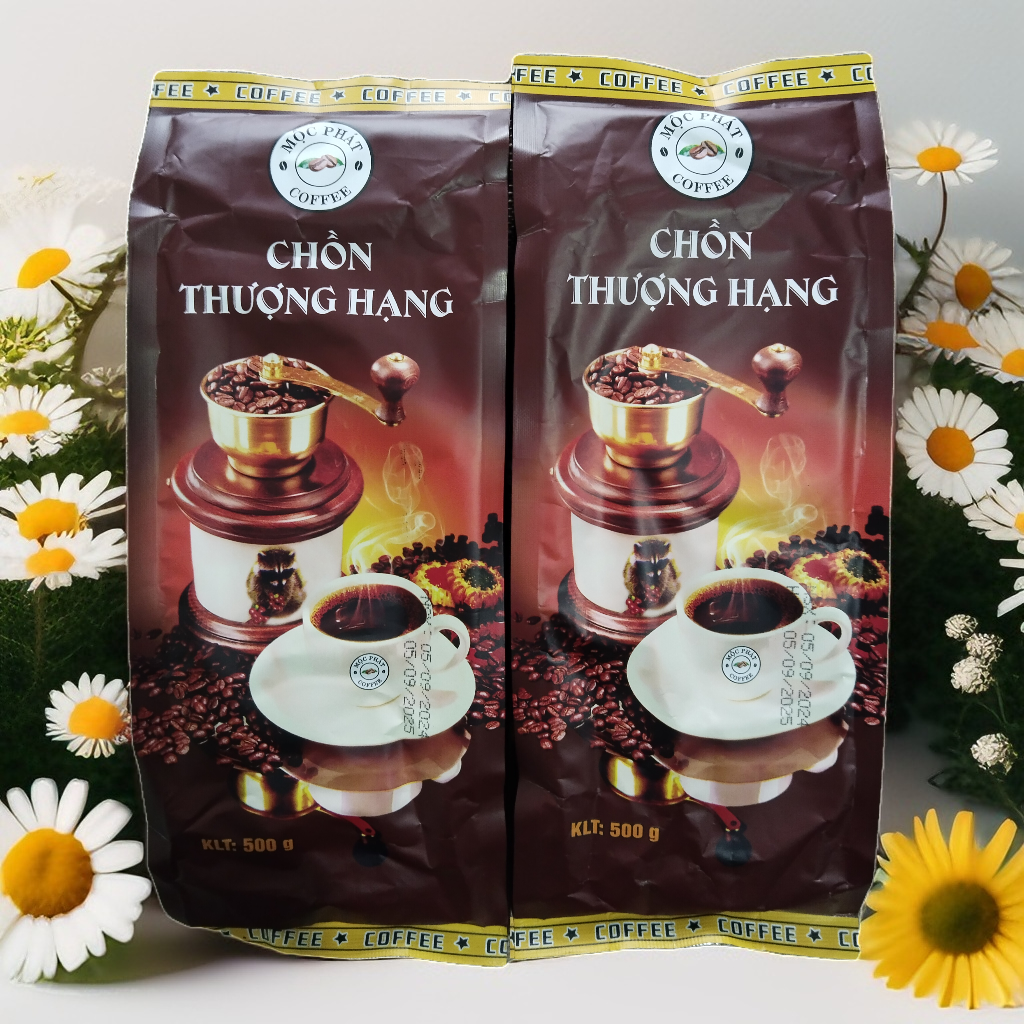 Combo 2 Packages of Premium Moc Phat Coffee = 1kg, Fragrant, Low in Fat