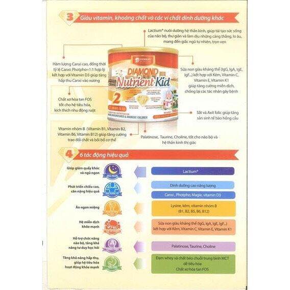 Sữa Diamond Nutrient kid 2 700g