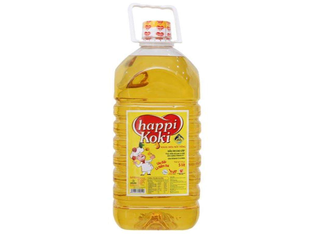 Dầu thực vật Happi Koki chai 5L