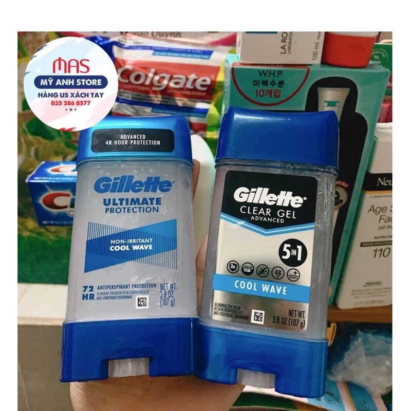 Gel lăn nách gillette khử mùi siêu nam tính của mỹ