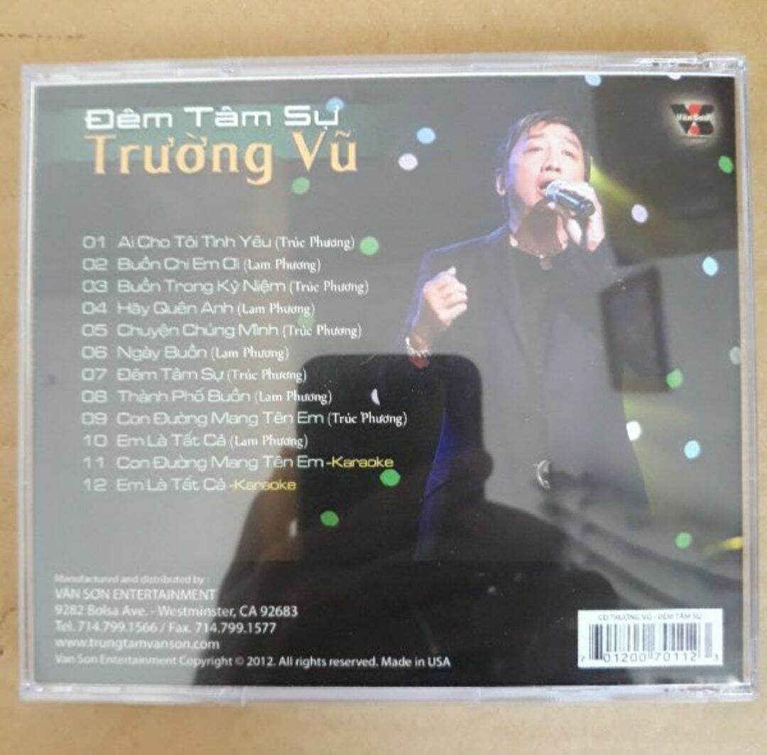 Bộ 4 cd Trường Vũ 2 phono