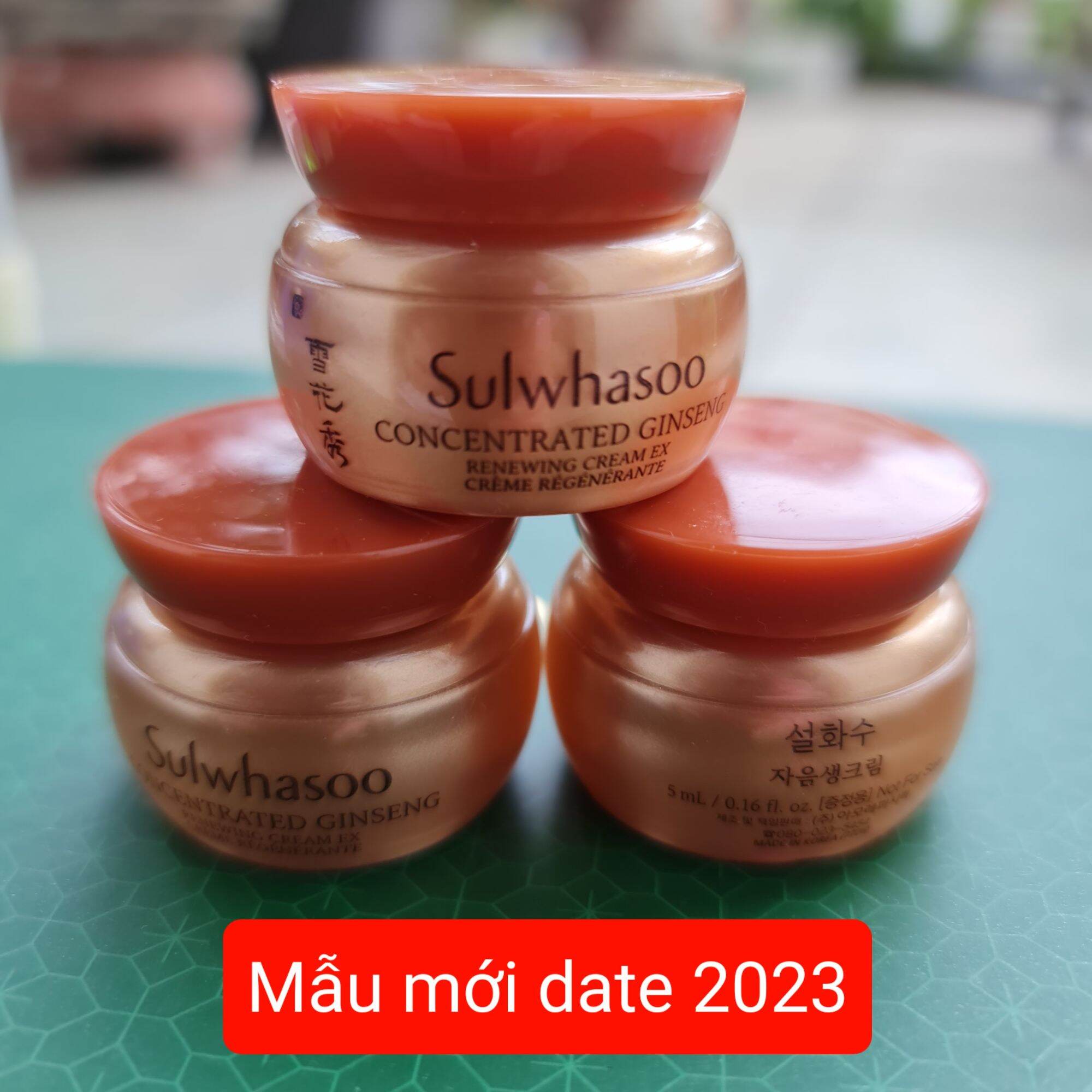 [Hcm]Kem Dưỡng Nhân Sâm Ngăn Ngừa Lão Hóa Sulwhasoo Concentrated Ginseng Renewing Cream Ex (5Ml)