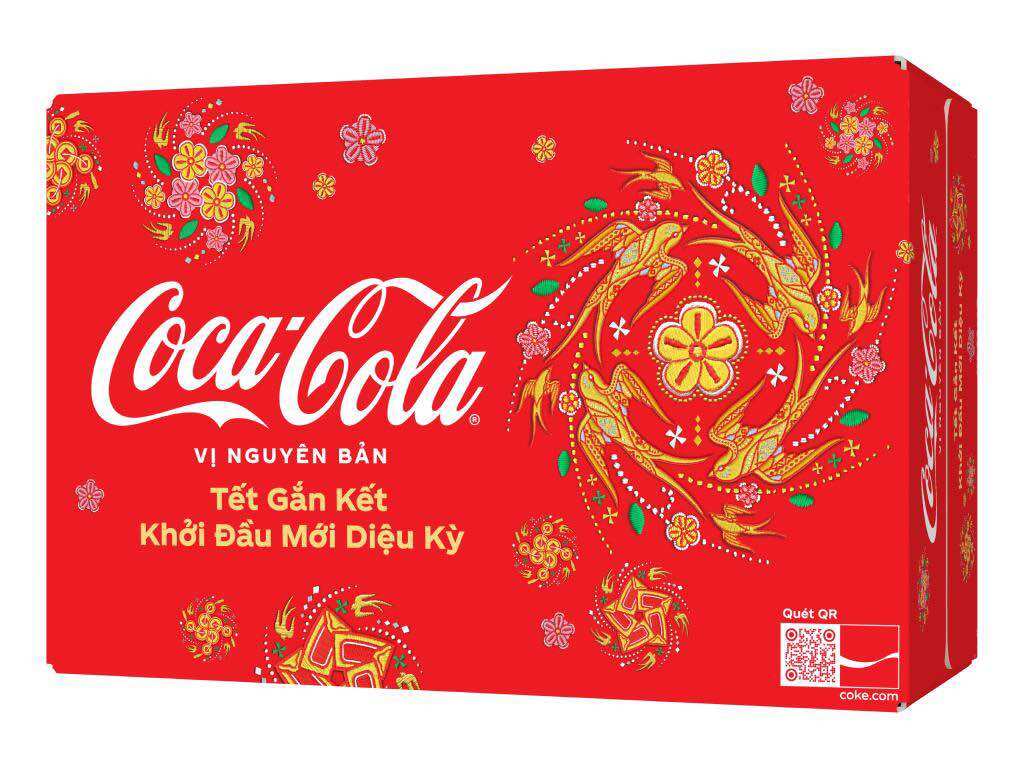 Thùng 24 lon nước ngọt Coca Cola 320ml