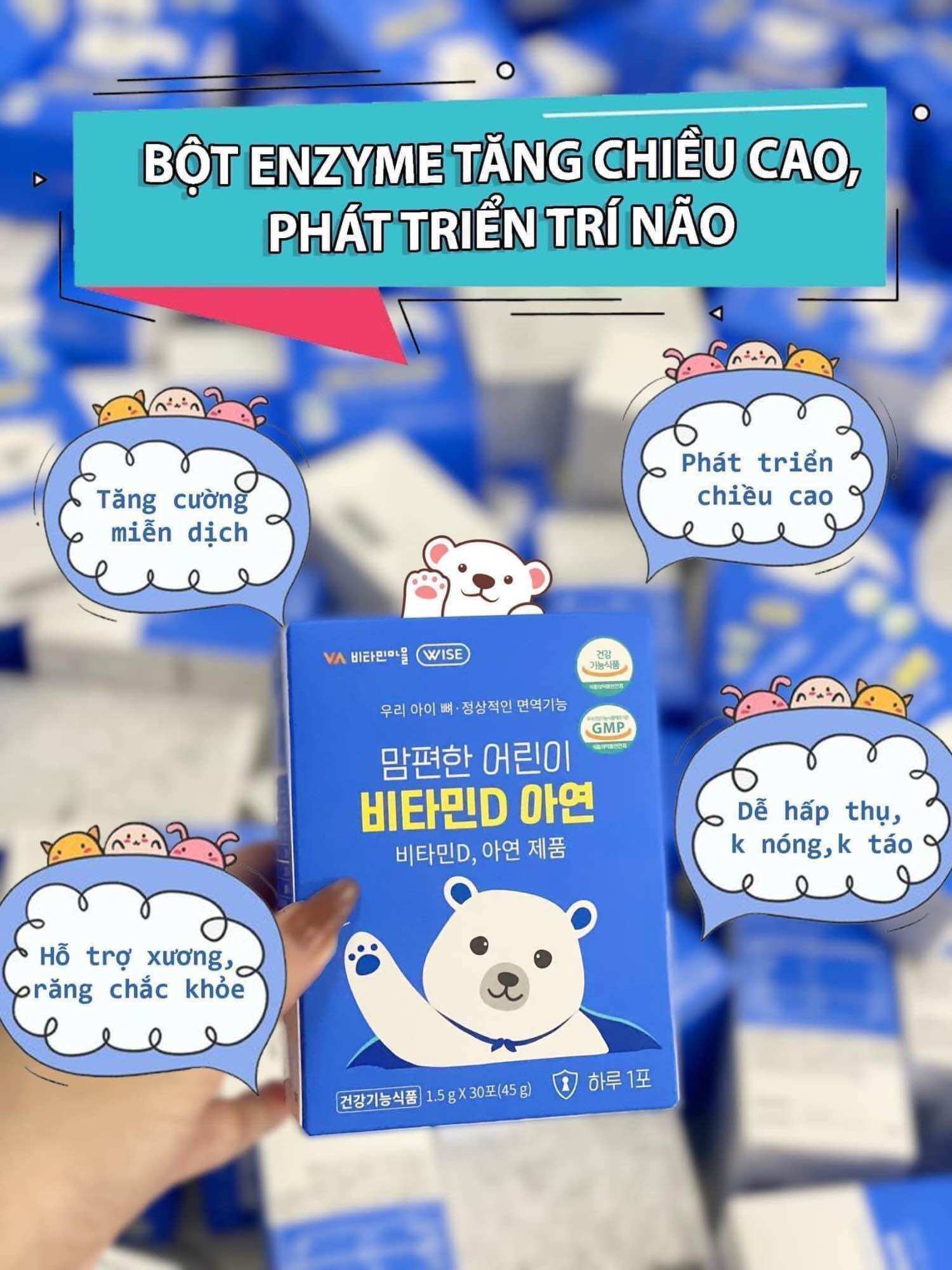 Bột enzim tảo biển hàn quốc hộp 30 gói