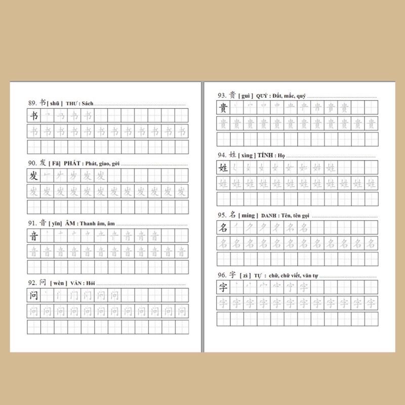 Combo sổ tay Luyện viết + Luyện dịch tiếng Trung