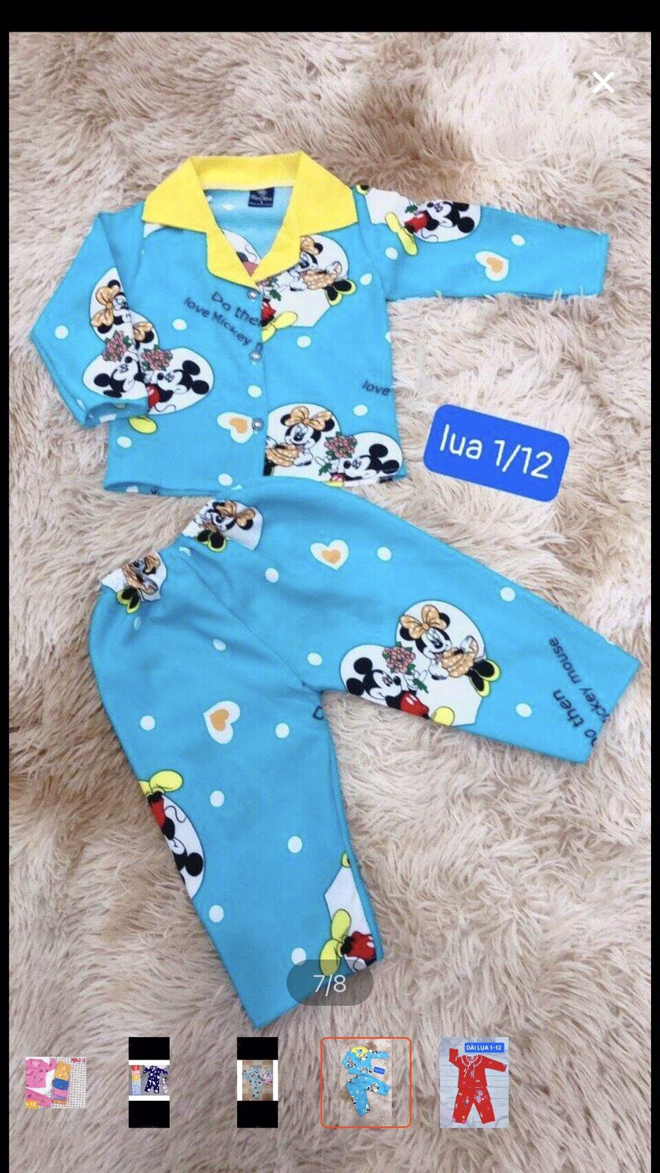 (HCM). BỘ PIJAMA LỤA TAY DÀI CHO BÉ GÁI( ngẫu nhiên)
