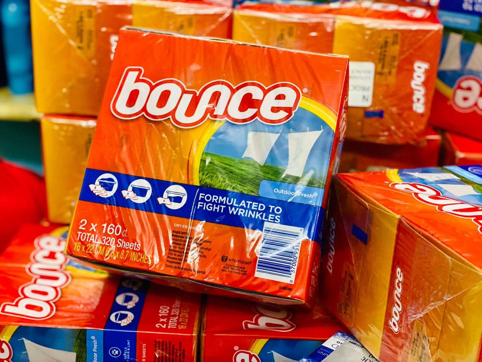 (Tách lẻ) Set 20 tờ Giấy thơm Bounce Mỹ