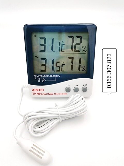 Máy đo nhiệt độ, độ ẩm môi trường APECH TH-09
