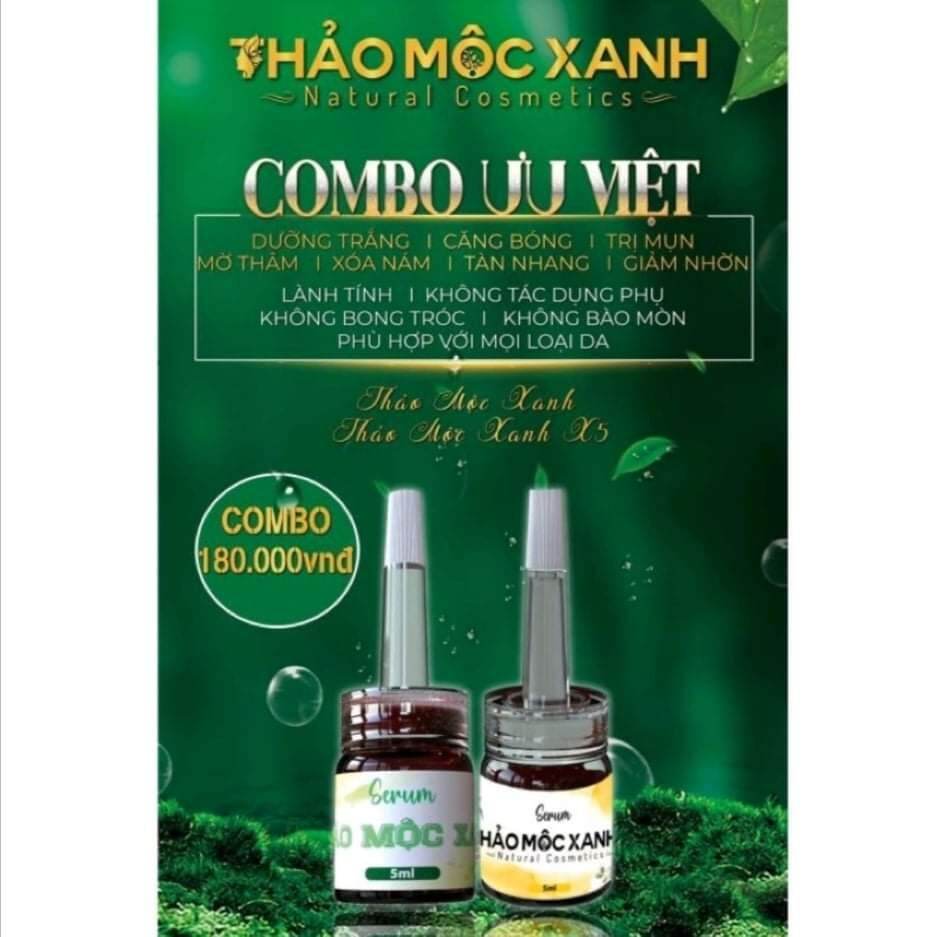 Combo dưỡng da Thảo mộc xanh