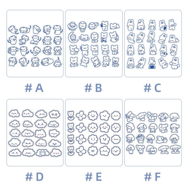 Set 40 miếng sticker phong cách anime trang trí(2)