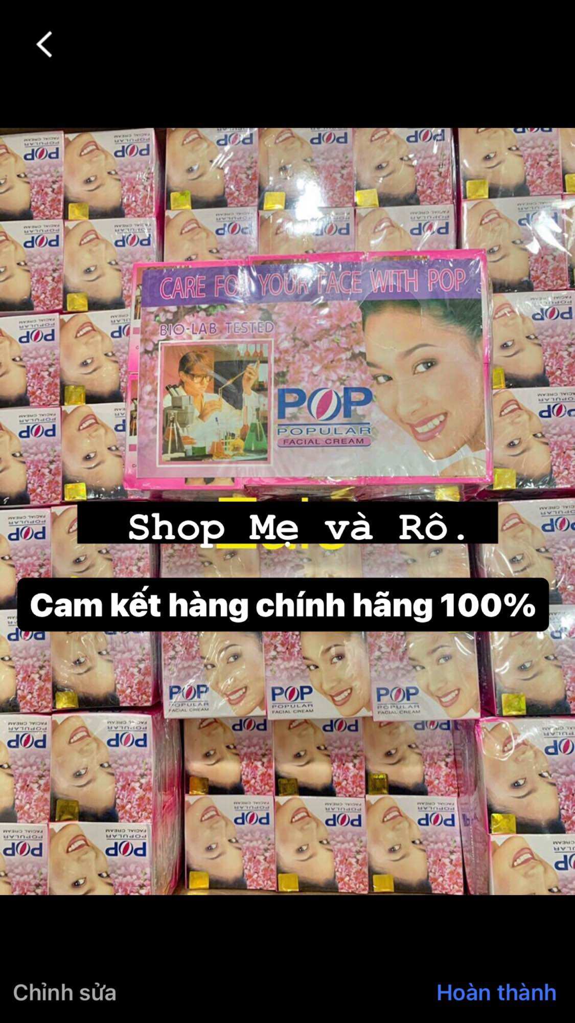 (Chính hãng thái) Kem pop trắng da chuẩn hàng Thái Lan hủ 4g (lẻ)