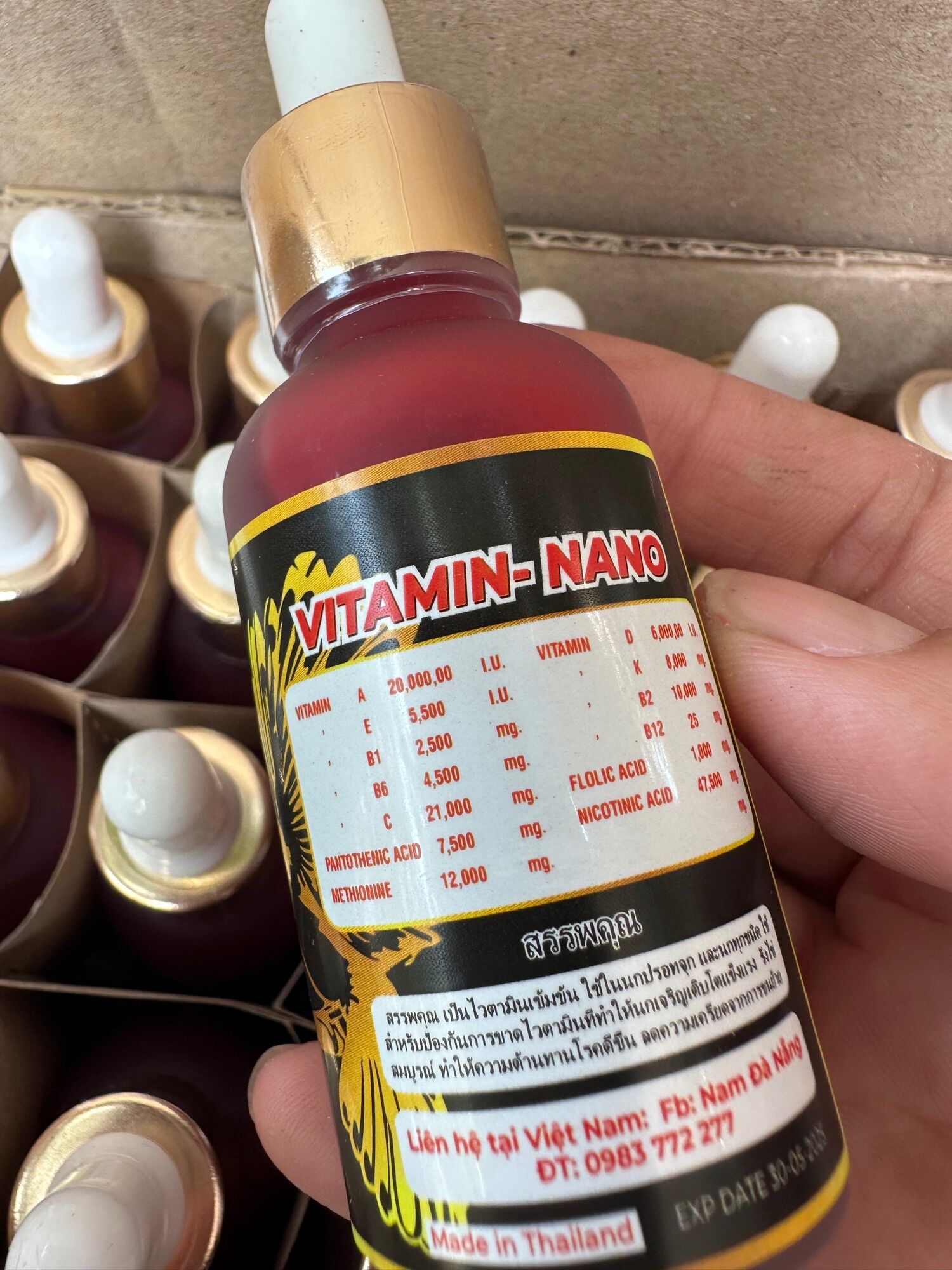 Vitamin nano Thái Lan dành cho chim cảnh