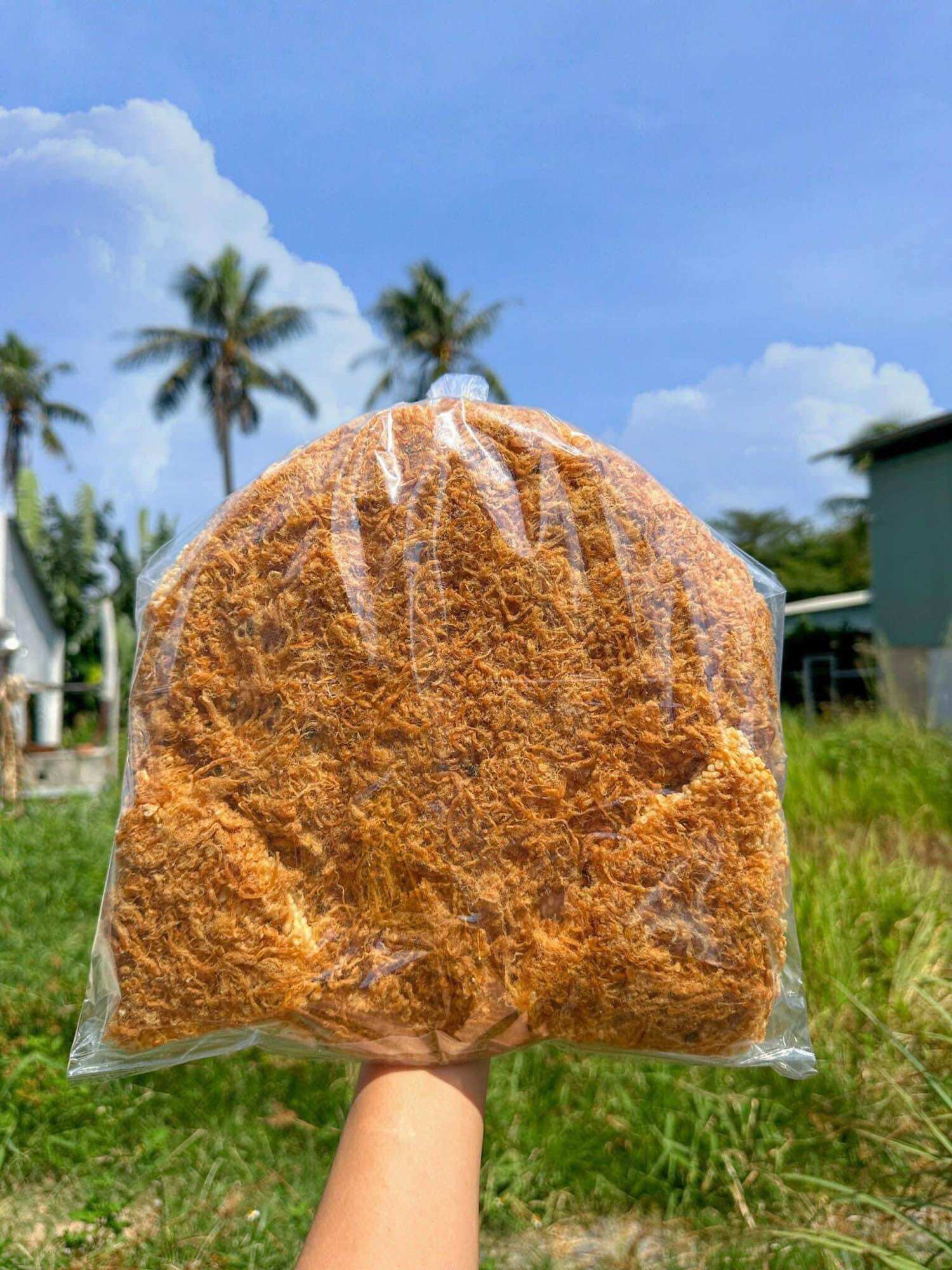 Cơm cháy đáy nồi mắm hành 500gr / cơm cháy đáy nồi chà bông 500gr