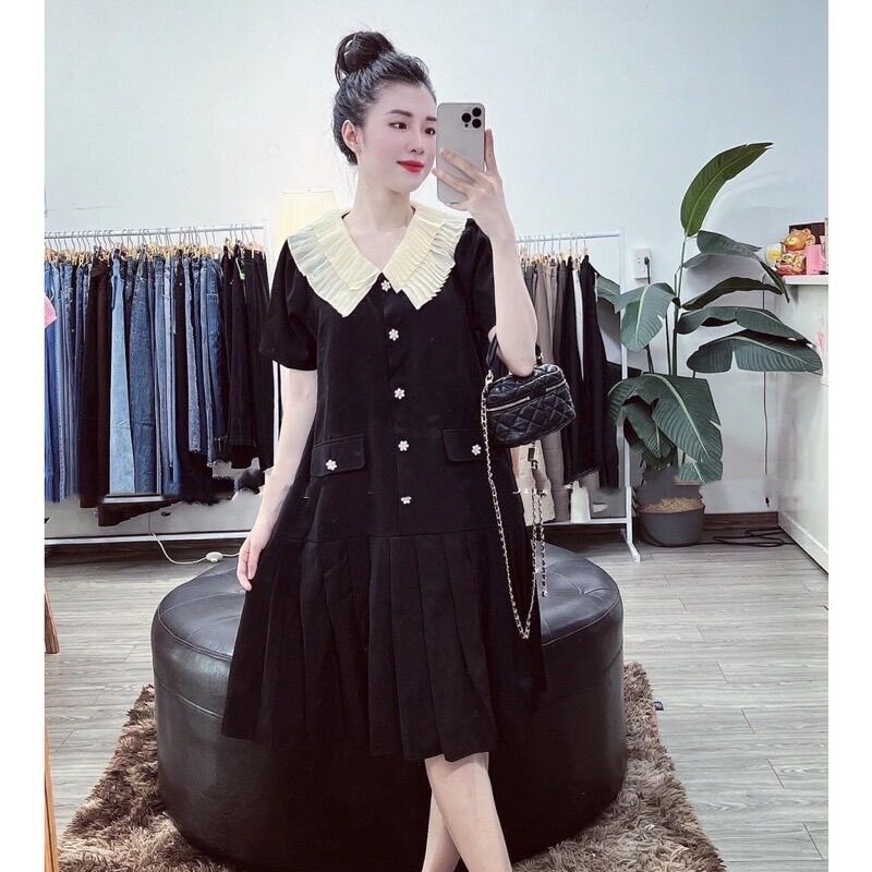 Đầm bầu sơ mi công sở