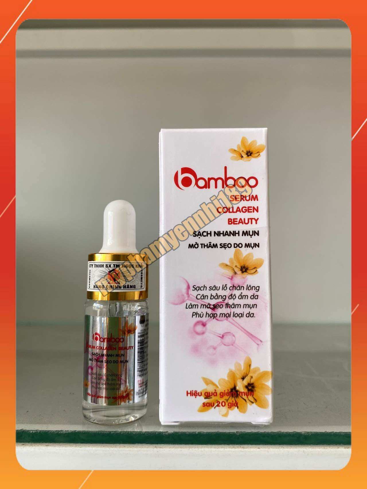 Serum mụn,thâm, mờ sẹo bamboo Collagen (chai 10ml)