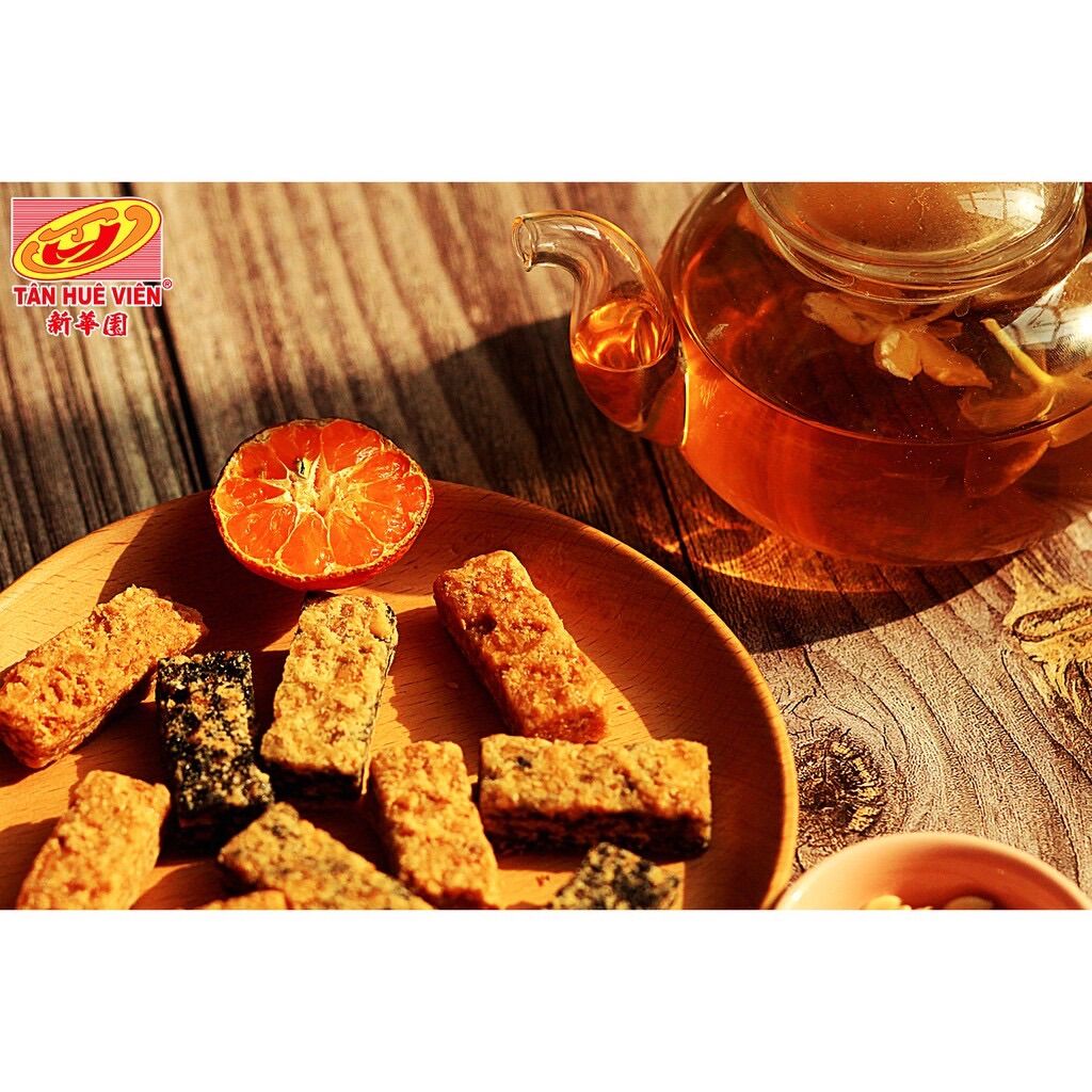 Kẹo đậu phộng 3 màu Tân Huê Viên (400g)