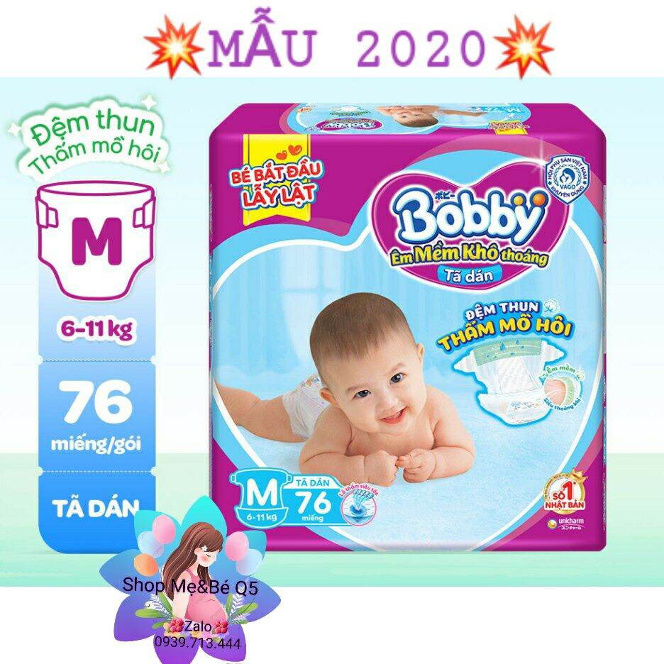 💥TÃ DÁN BOBBY LÕI NÉN 3MM SIZE M76 MIẾNG