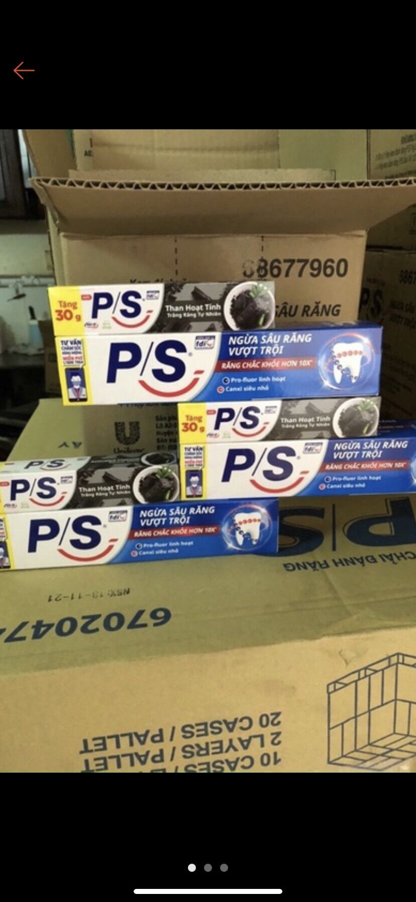 Kem đánh răng ps 180gr tặng