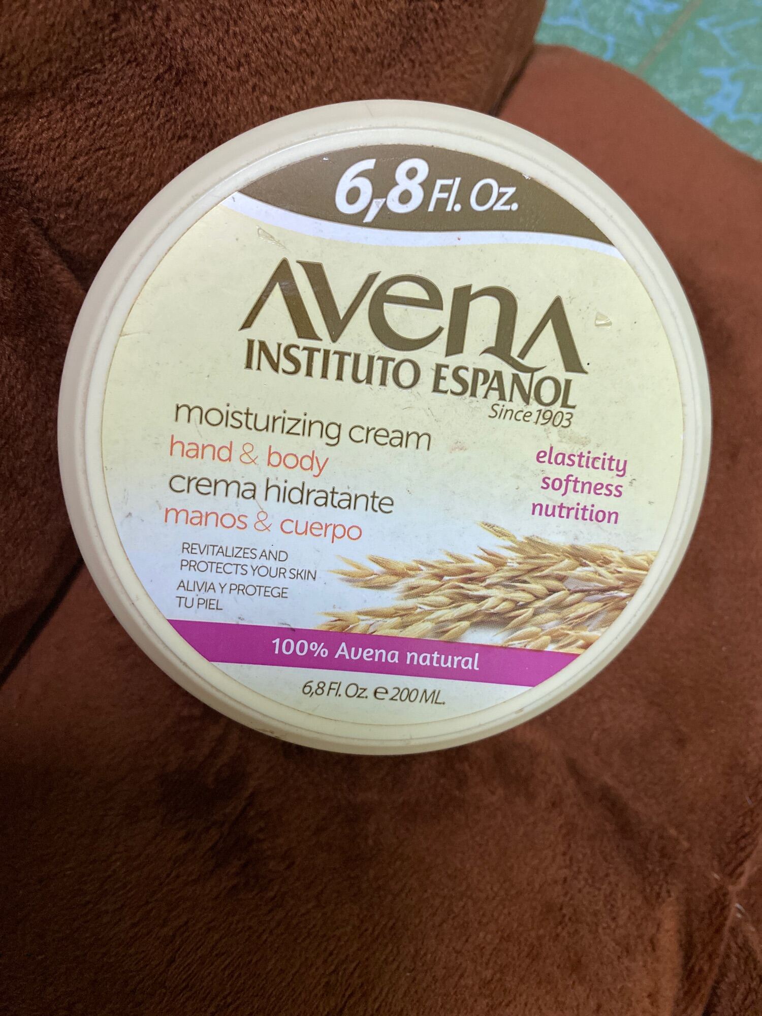 [Hàng Usa] Kem Dưỡng Da Toàn Thân Avena Instituto Espanol Hand And Body 200Ml Hộp Hình Tròn