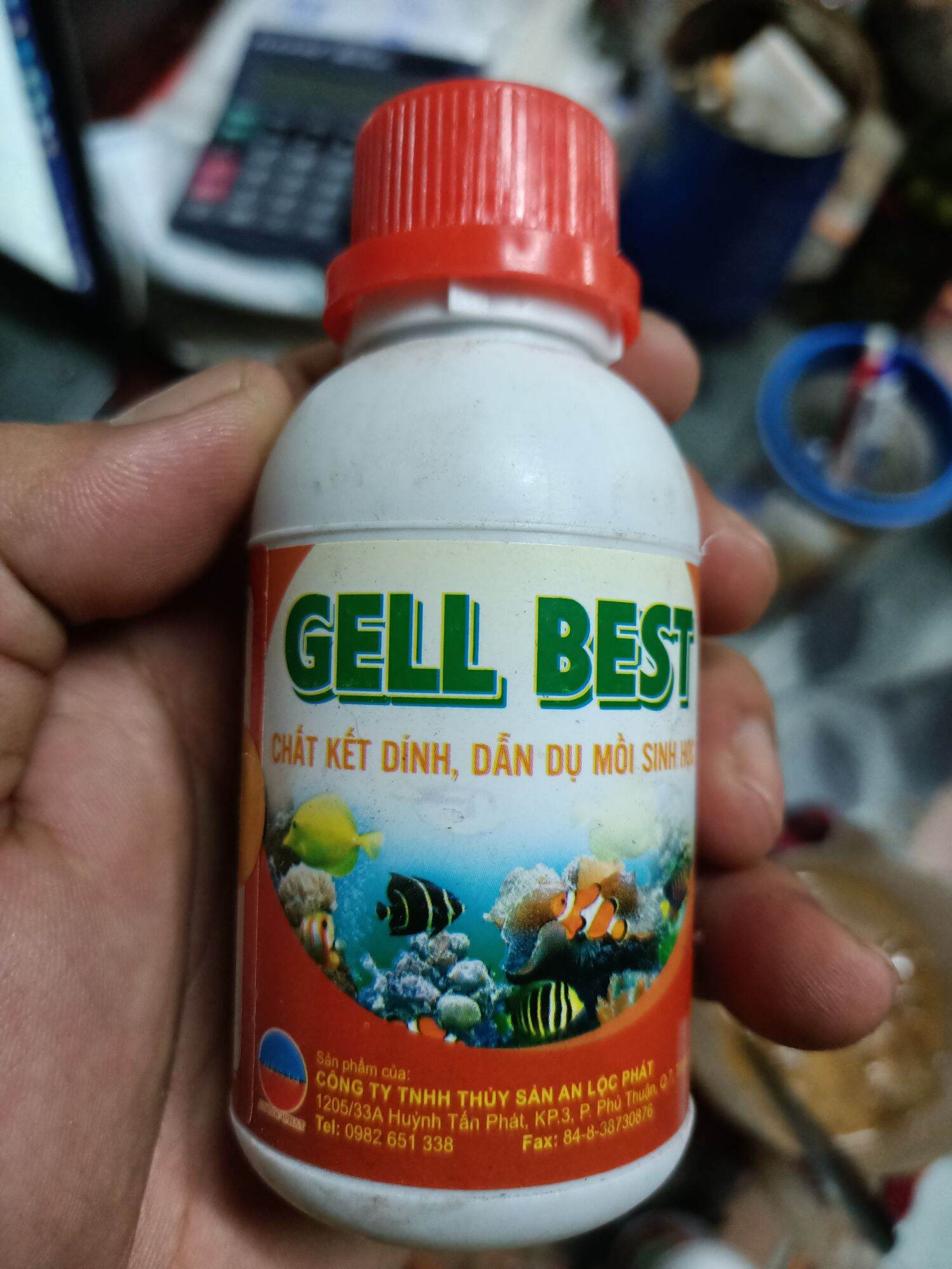 CHẤT KẾT DÍNH , DÙNG ĐỂ TRỘN CÁM CÁ ĂN GELL BEST ( HÀNG CÔNG TY )