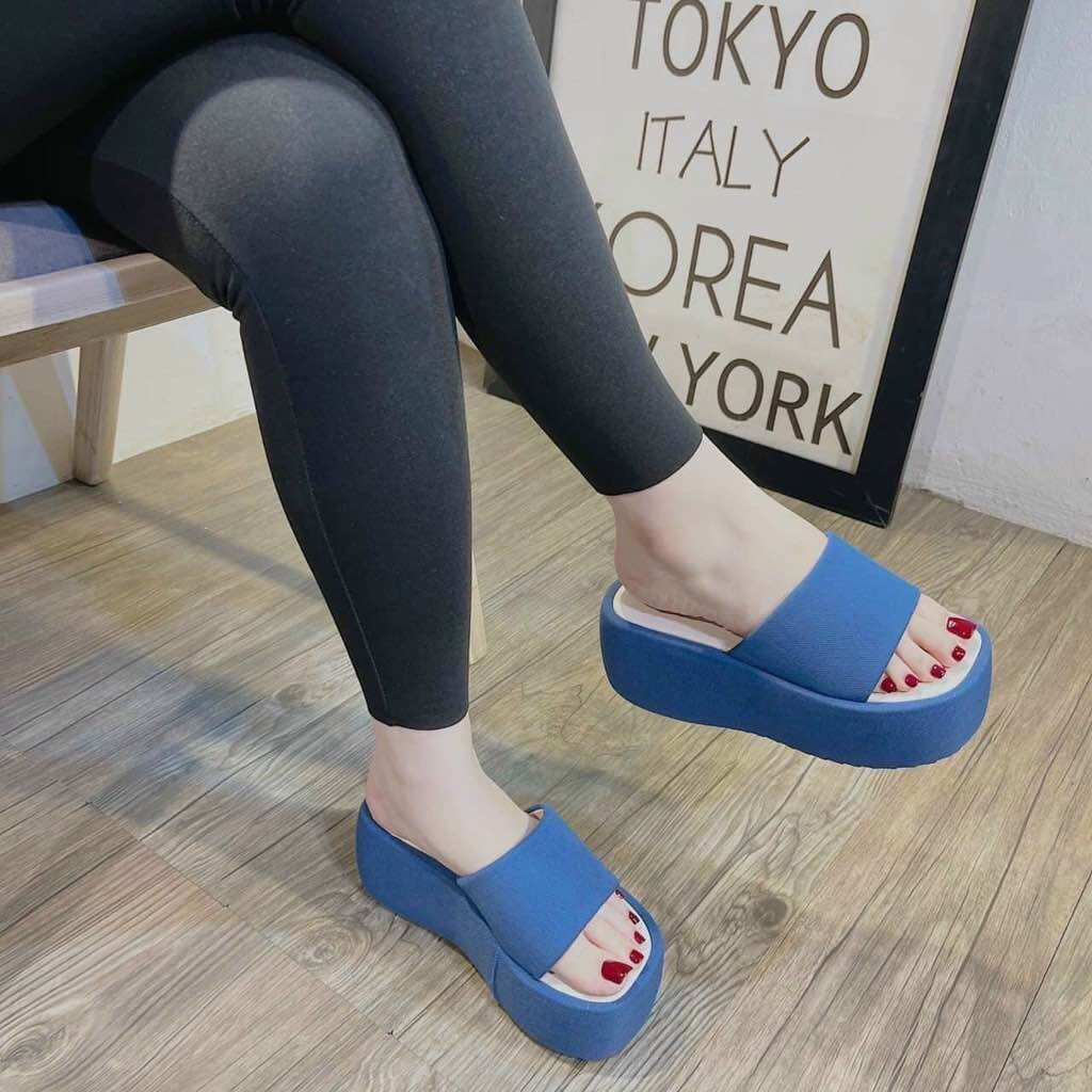 Dép quai ngang nữ bản bò 7cm