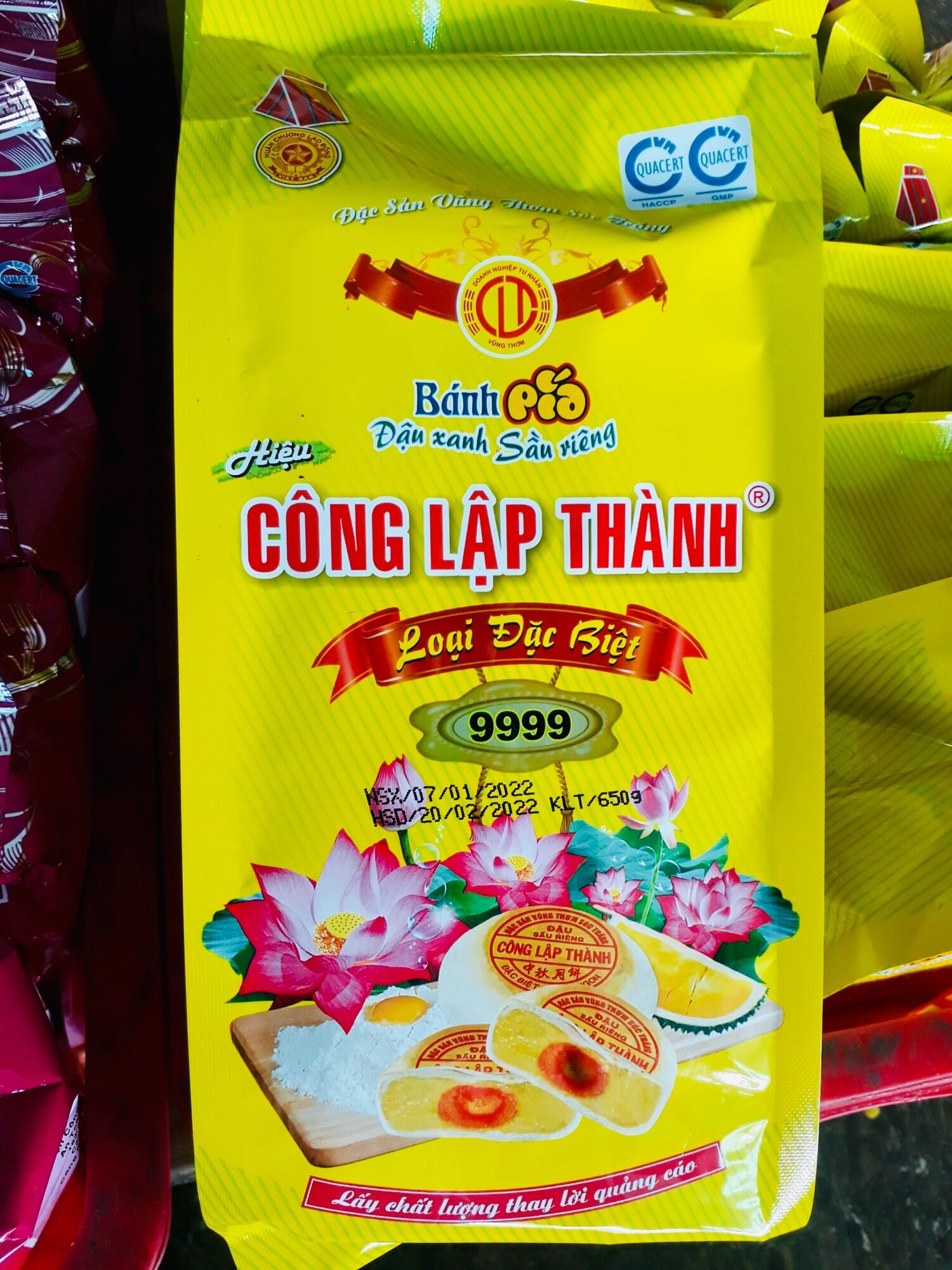 Bánh pía hiệu Công Lập Thành gói 500g