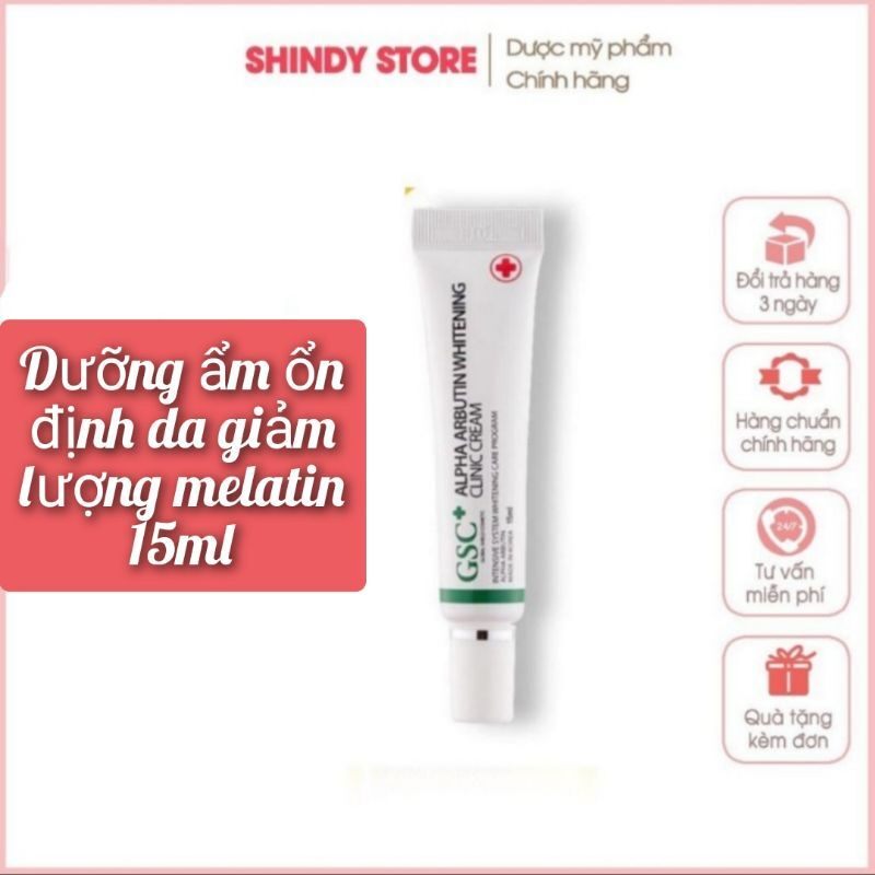 Kem Giảm Nám GSC Alpha Arbutin Whitening 15ml Chính Hãng Hàn Quốc giúp giảm nám trắng da