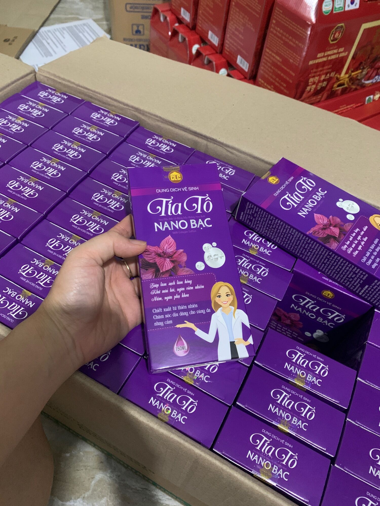 Dung dịch vệ sinh Tía Tô Nano bạc