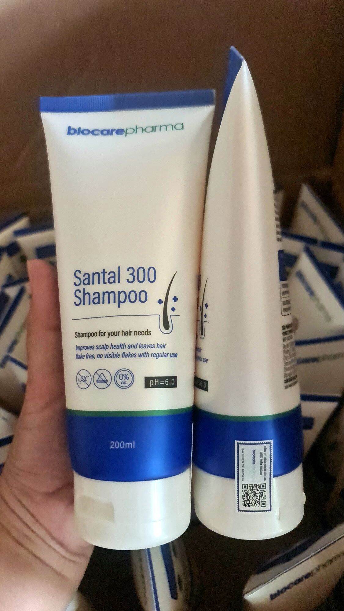 Dầu Gội Bio Care Pharma giảm gàu ,nấm hết ngứa da đầu Santal 300 Shampoo