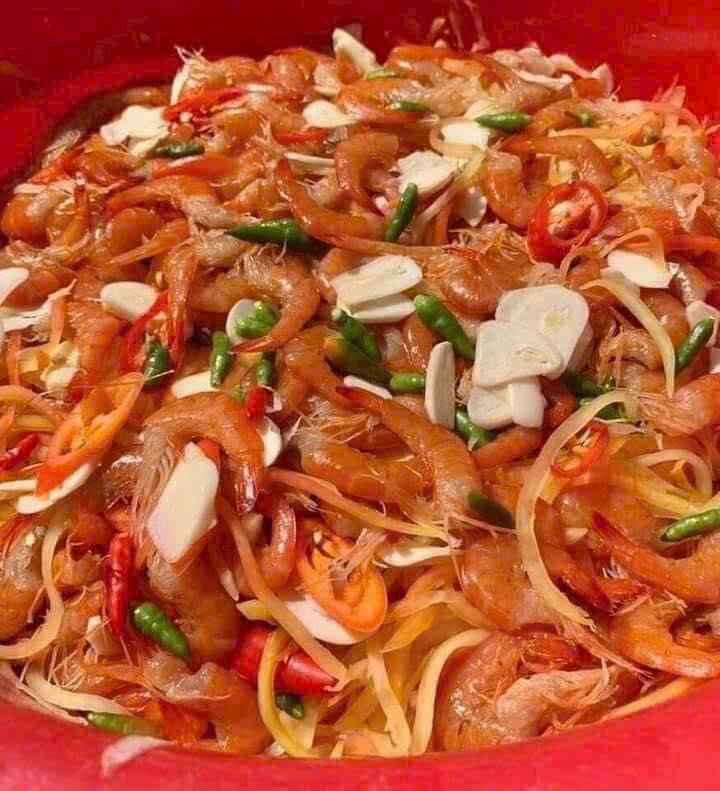 500g mắm tép đồng trộn đu đủ