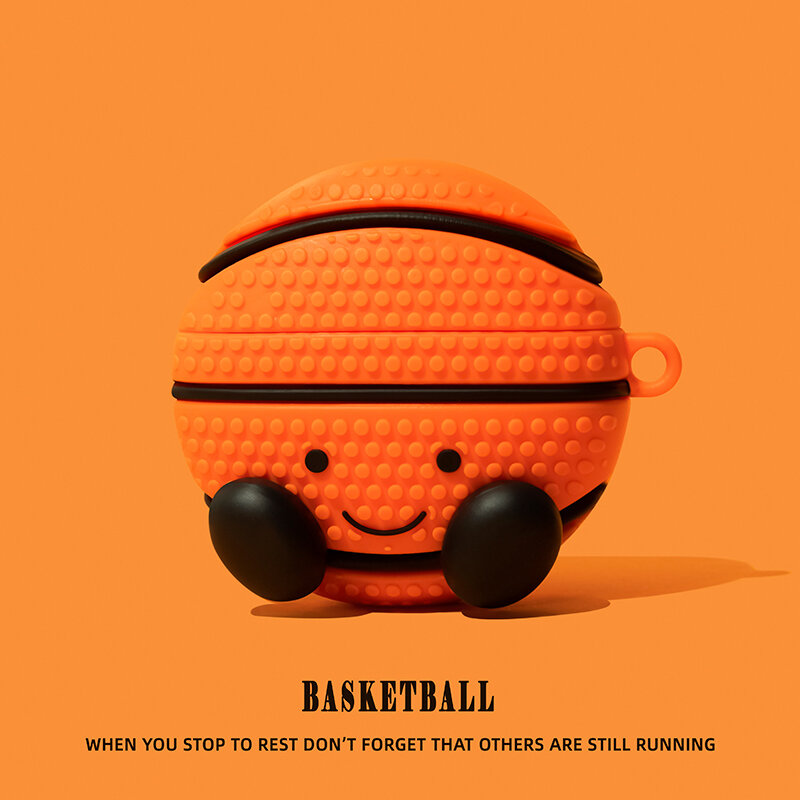  Ốp Lưng AirPods pro 2 Bằng Silicon Mềm Chống Bụi Bẩn Cho Tai Nghe Bluetooth Apple AirPods 4 Có Thiết Kế Bóng Rổ Cao Cấp 