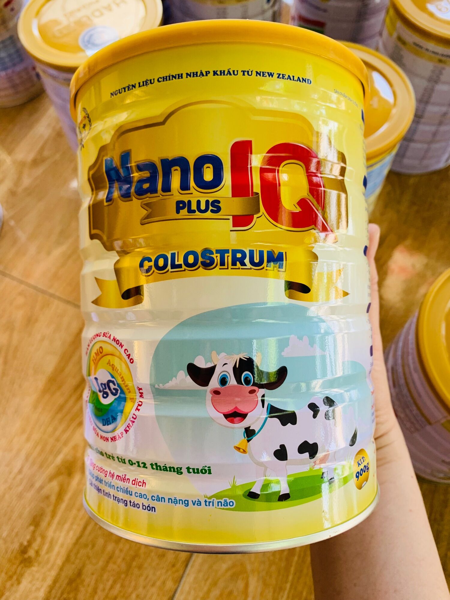 Sữa nano iq colostrum 900g cho bé 0-12 tháng tuổi