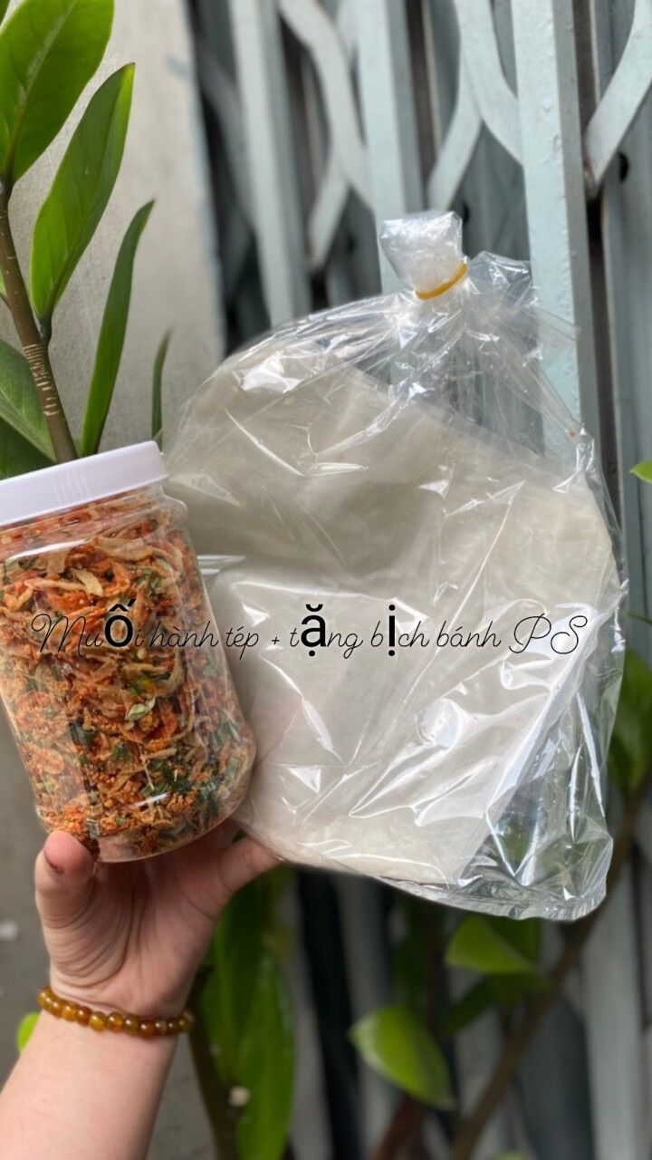 200gr Muối tôm hành phi ngon đặc sản Tây ninh
