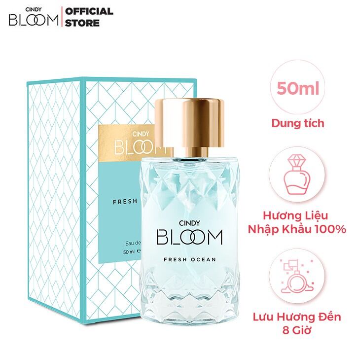 (TẶNG KHĂN ƯỚT 20 TỜ) (4 MÙI) Nước hoa Cindy Bloom dành cho nữ 50ml