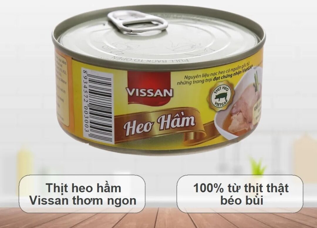 4 hộp HEO HẦM VISSAN 150G