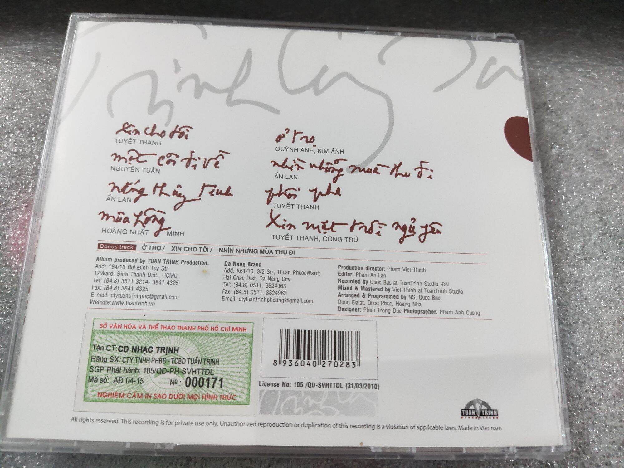 CD - Nhạc Trịnh Công Sơn